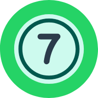 Ball Number 7 - Green