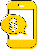 Pay by phone - yellow phone