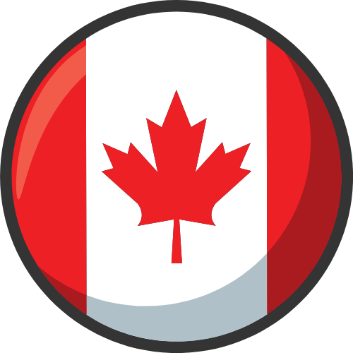 Canada round flag 500x500
